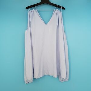 NEW Pookie & Sebastian Size Large Cold Shoulder Blouse